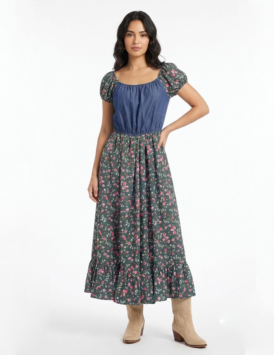 Vestido largo casual para mujer 1