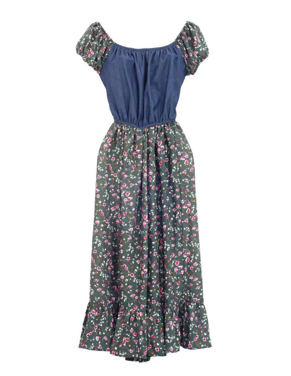 Vestido largo casual angelozano w61 vestido bardot "para mujer"