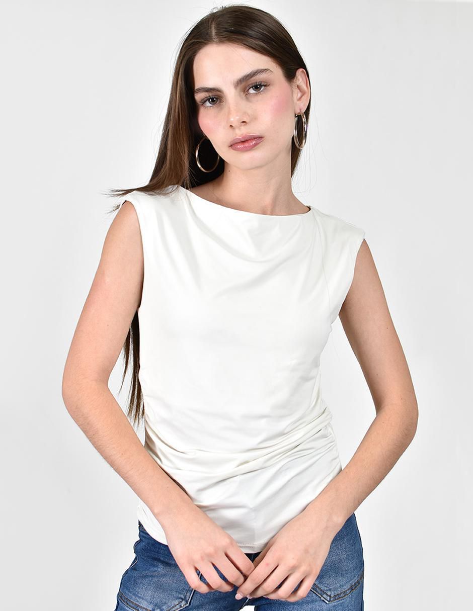 Blusa sin manga para mujer 4
