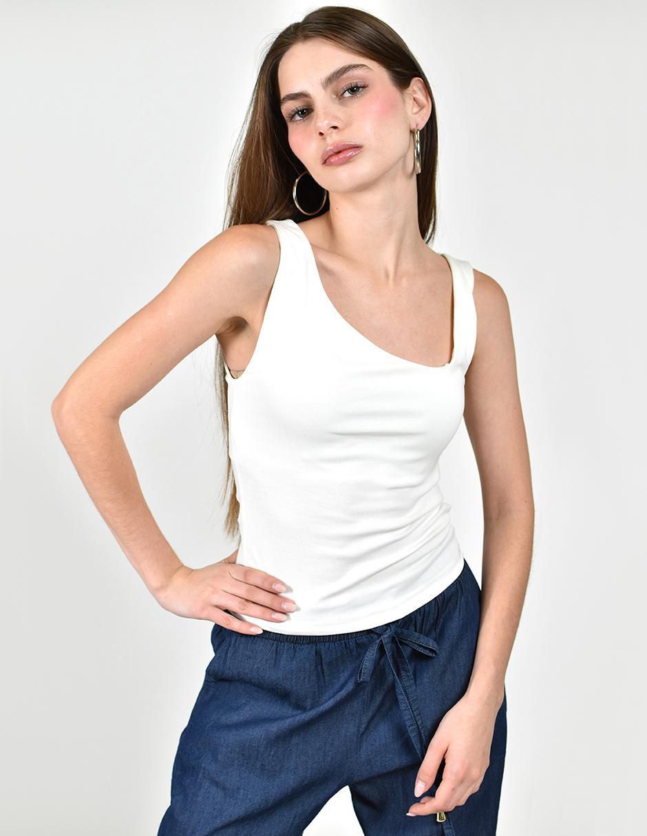 Blusa sin manga para mujer