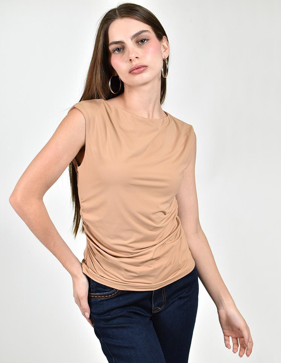 Blusa sin manga para mujer