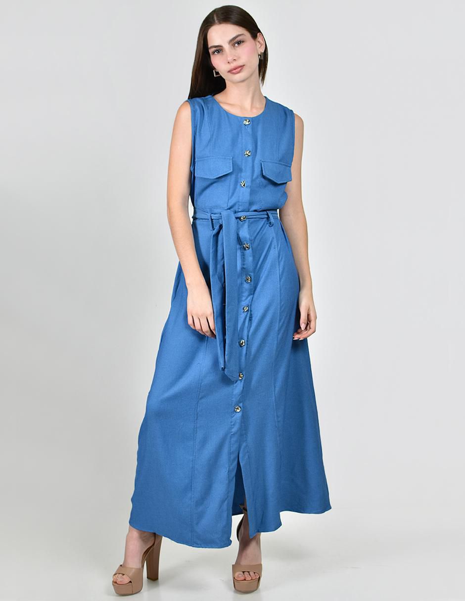 Vestido largo casual para mujer 4