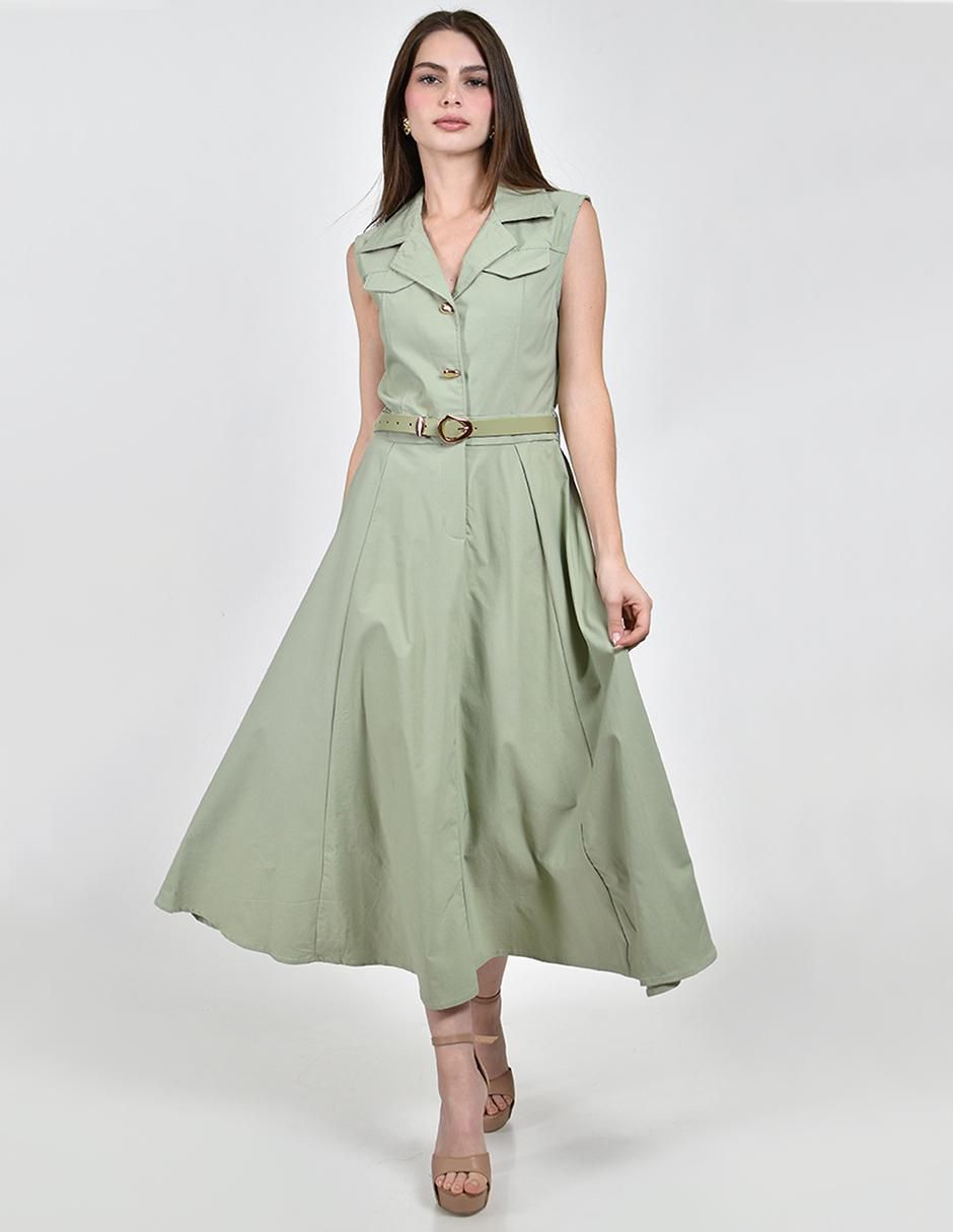 Vestido midi casual para mujer