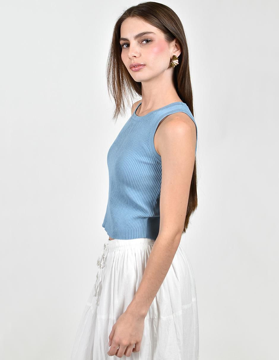 Blusa sin manga para mujer 2