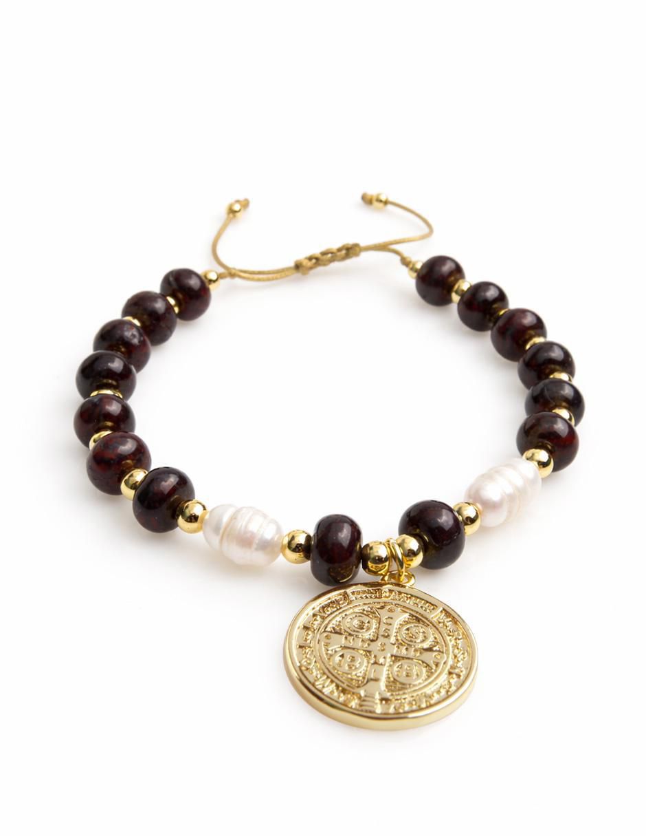 Pulsera yoiko "de" aleación metálica "con" sin gema 18 k sanctum san benito "acabado"