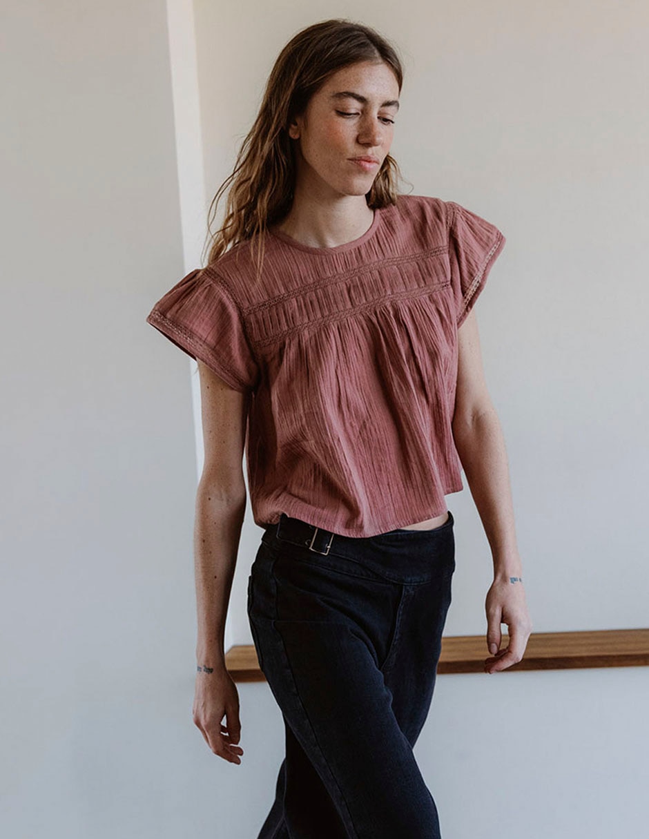 Blusa manga corta para mujer 2