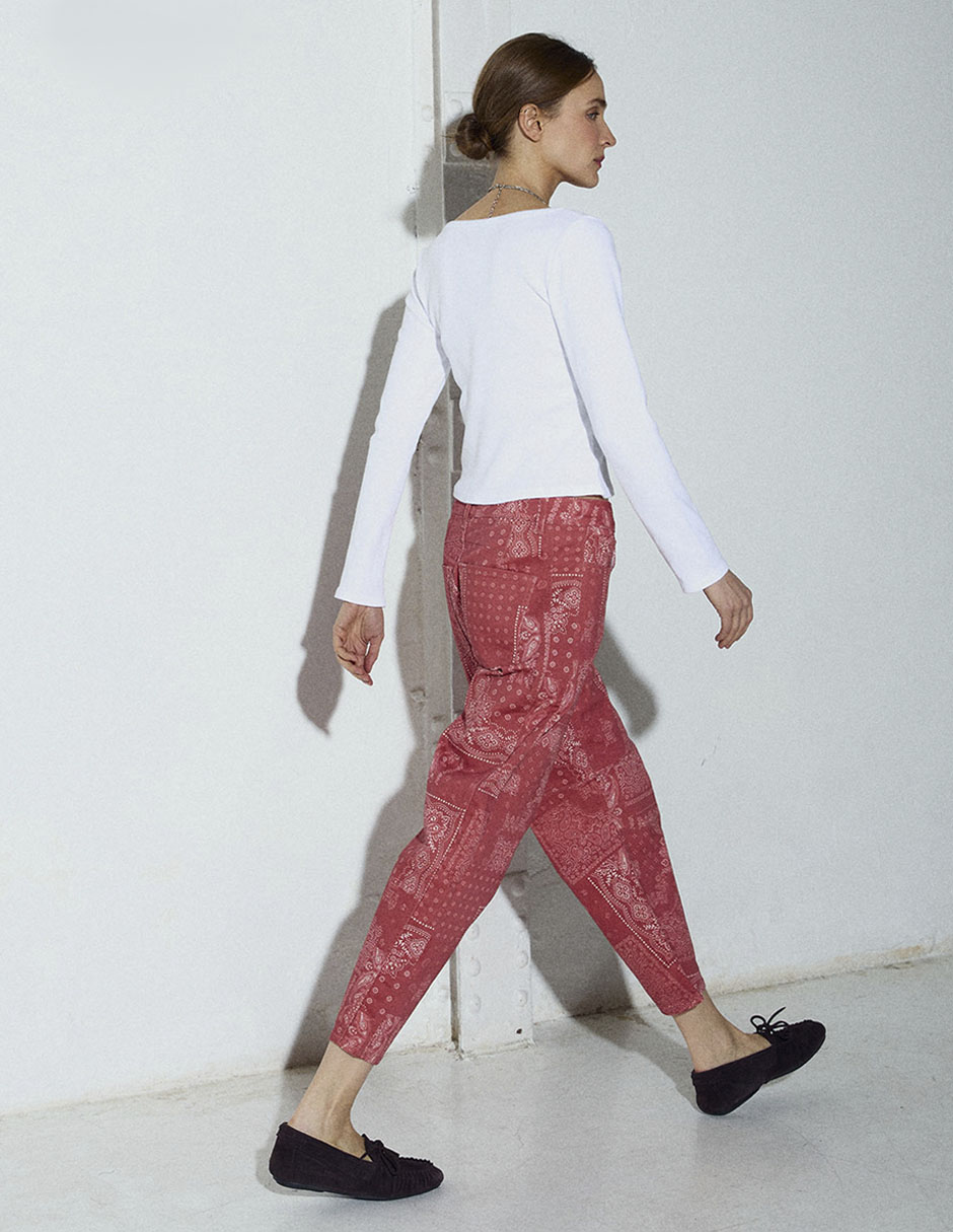 Jeans slim corte cintura para mujer 7