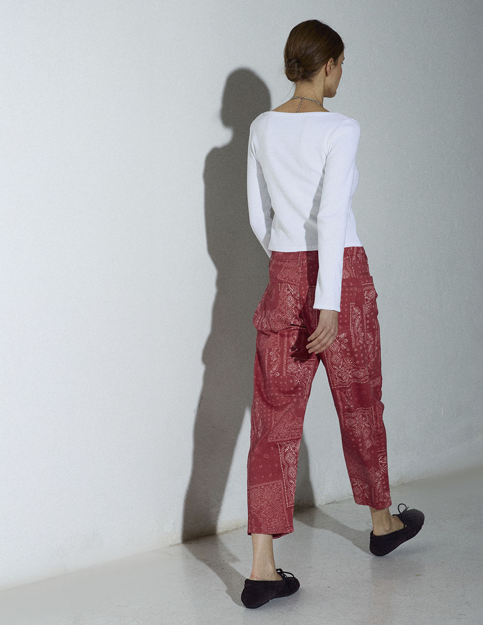 Jeans slim corte cintura para mujer 8