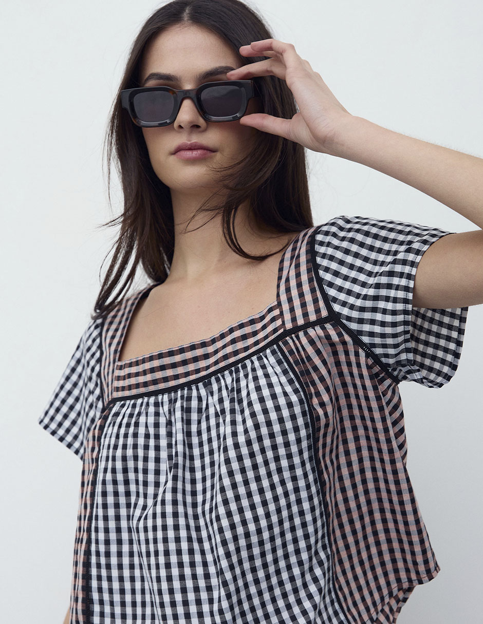 Blusa manga corta para mujer 2