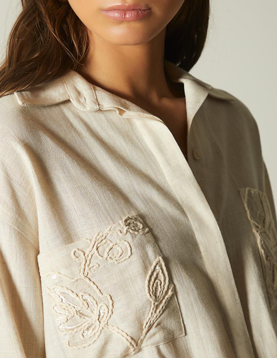 Blusa Ornela de Verano Repro Organic manga 3/4 para mujer 4