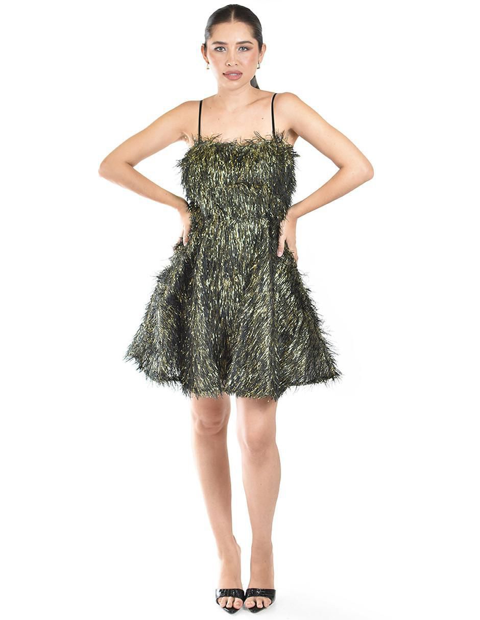 Vestido corto de fiesta escote cuadrado 5