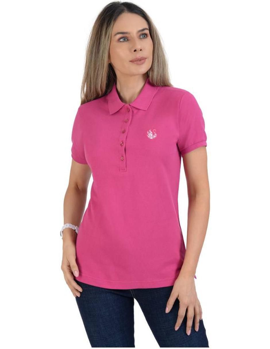 Playera tipo polo para mujer 1